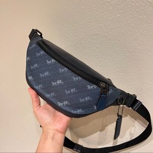 Coach warren mini belt bag with Horse and Carriage